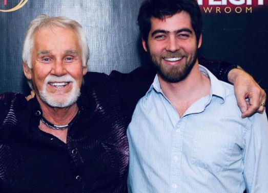 Christopher Cody Rogers with his father Kenny Rogers